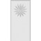 Ekena Millwork Standard Foster Flower Plinth Block With Beveled Edge, 5"W x 10"H x 1/2"P PBP050X100X050FOS10 - alternate 2